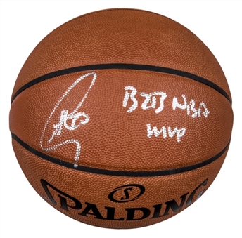 Stephen Curry Signed and Inscribed "B2B NBA MVP" Spalding Basketball (Fanatics)
